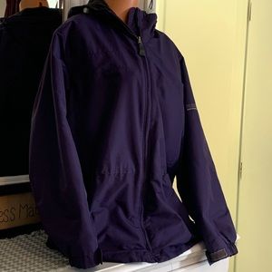 Cute deep purple large Pacific Trail coat